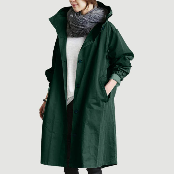Oversized Button Front Coat