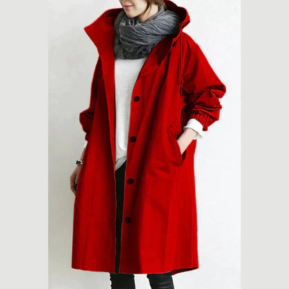 Oversized Button Front Coat