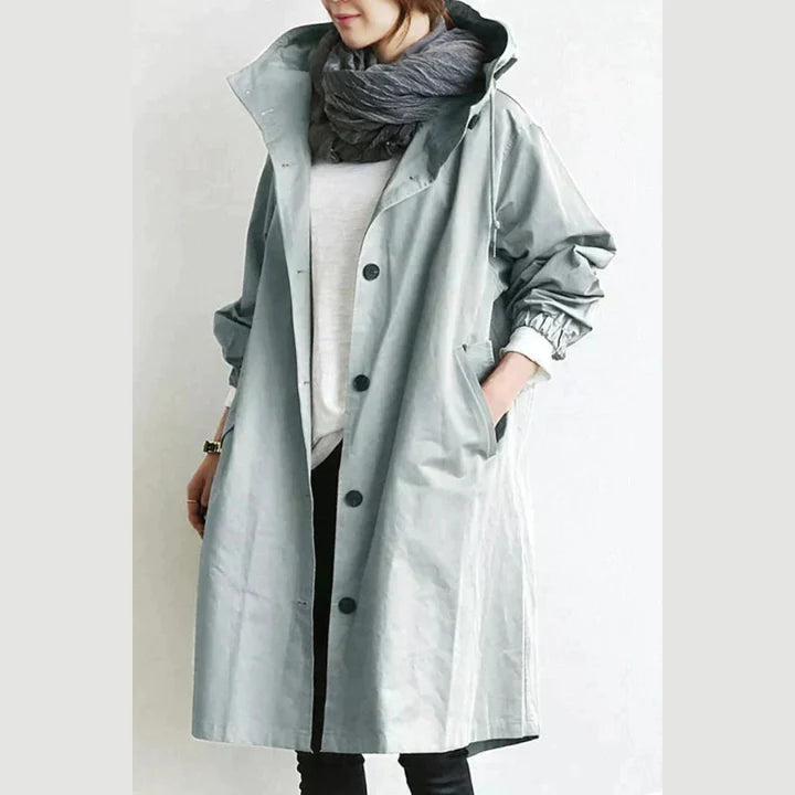 Oversized Button Front Coat