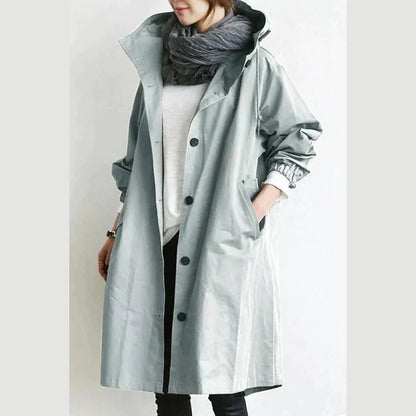 Oversized Button Front Coat