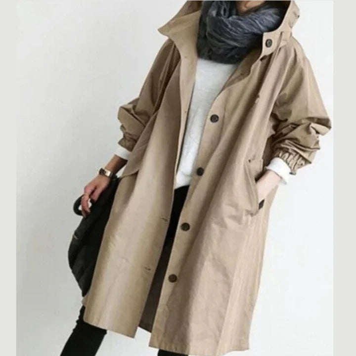 Oversized Button Front Coat