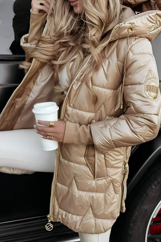 Quilted Hooded Puffer Coat