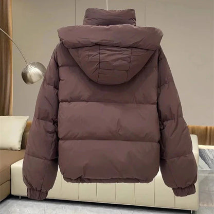 Puffer Jacket With Hoodie