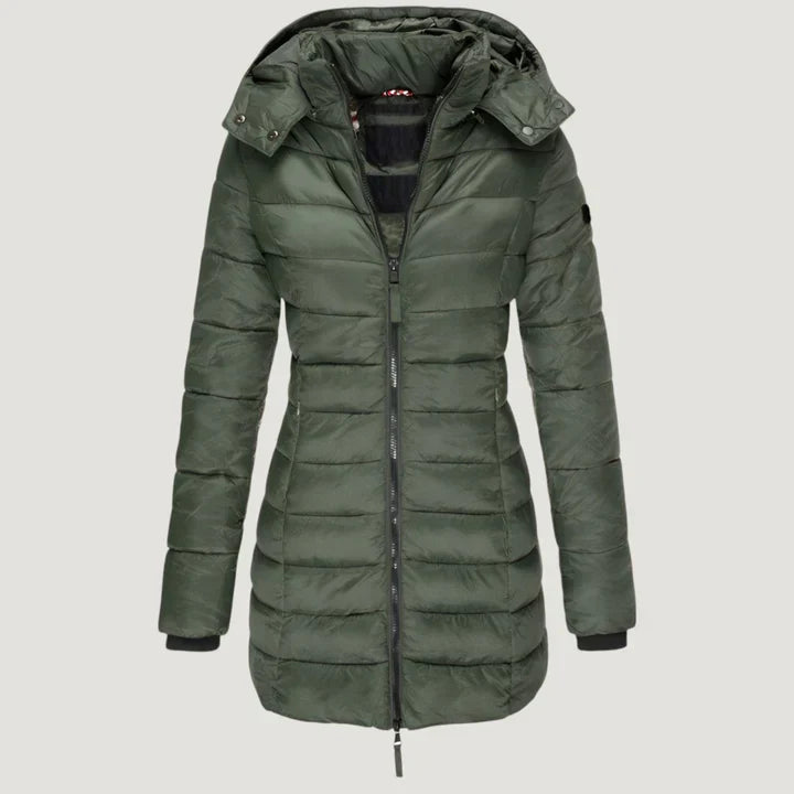 Quilted Longline Puffer Jacket