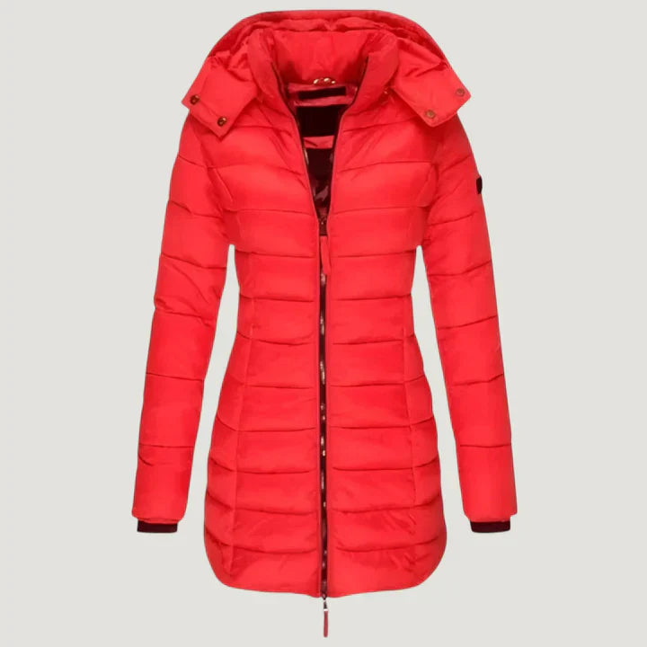 Quilted Longline Puffer Jacket