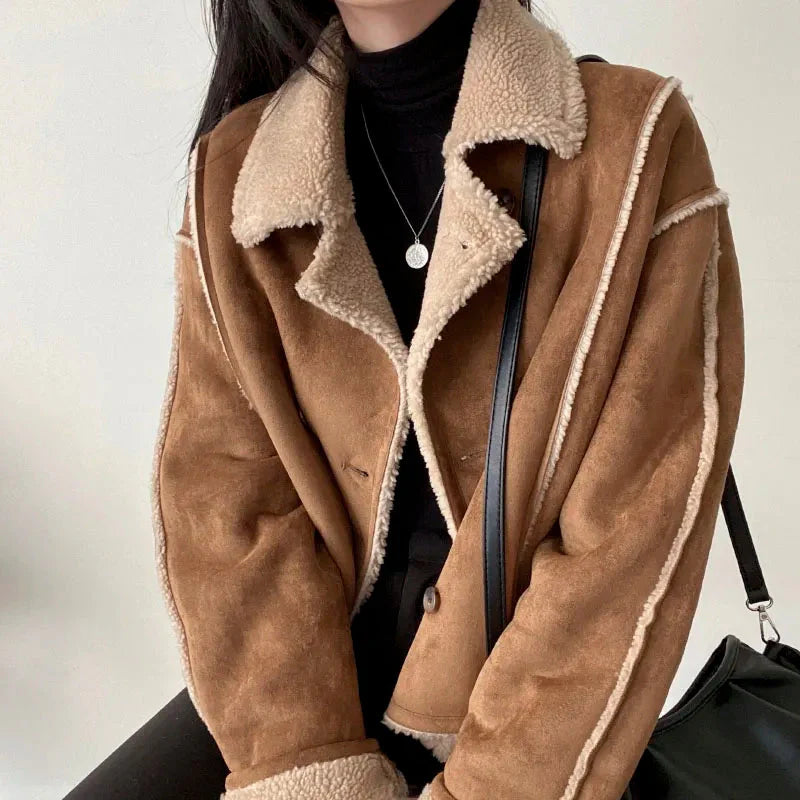Shearling Lined Short Jacket