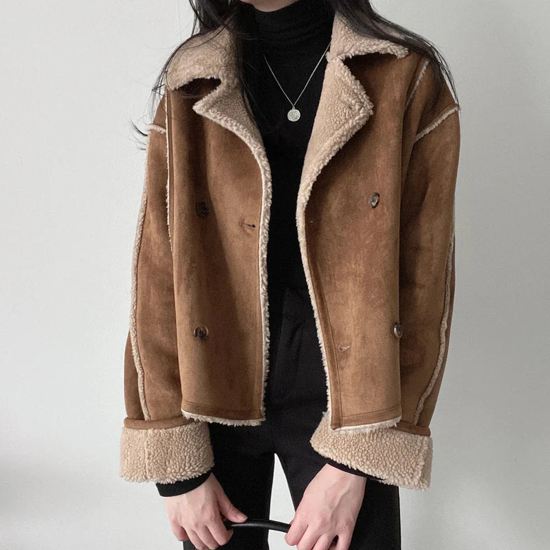Shearling Lined Short Jacket