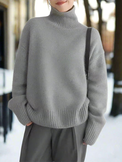 Fall Cashmere Turtleneck Sweater