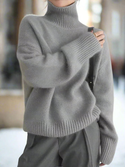 Fall Cashmere Turtleneck Sweater