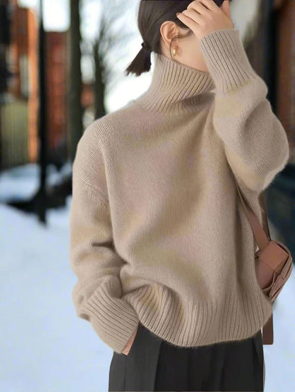 Fall Cashmere Turtleneck Sweater
