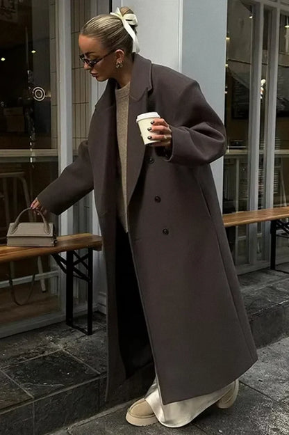 Wool Blend Long Coat